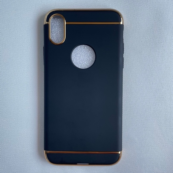 Black and Gold iPhone X Case